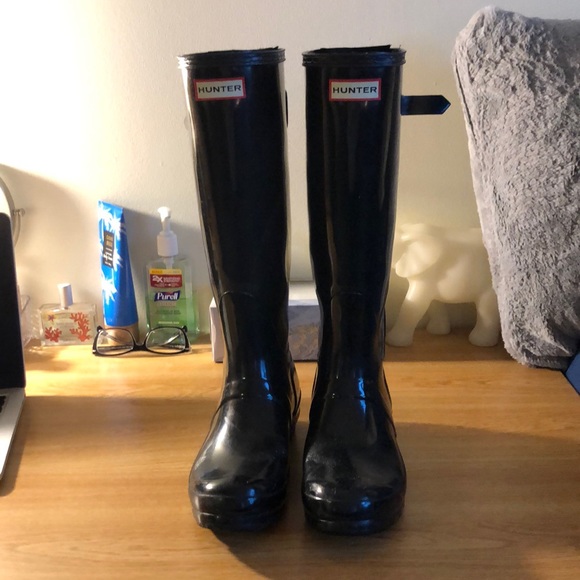 wide calf tall hunter rain boots